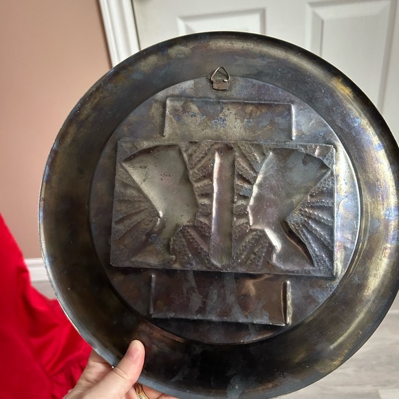 Egyptian Themed Decorative brass vintage Plate 🥰 - Picture 6 of 6